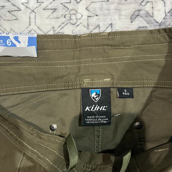 NWT Womens Kuhl Hiking Pants Size 6 Green - Picture 3 of 6